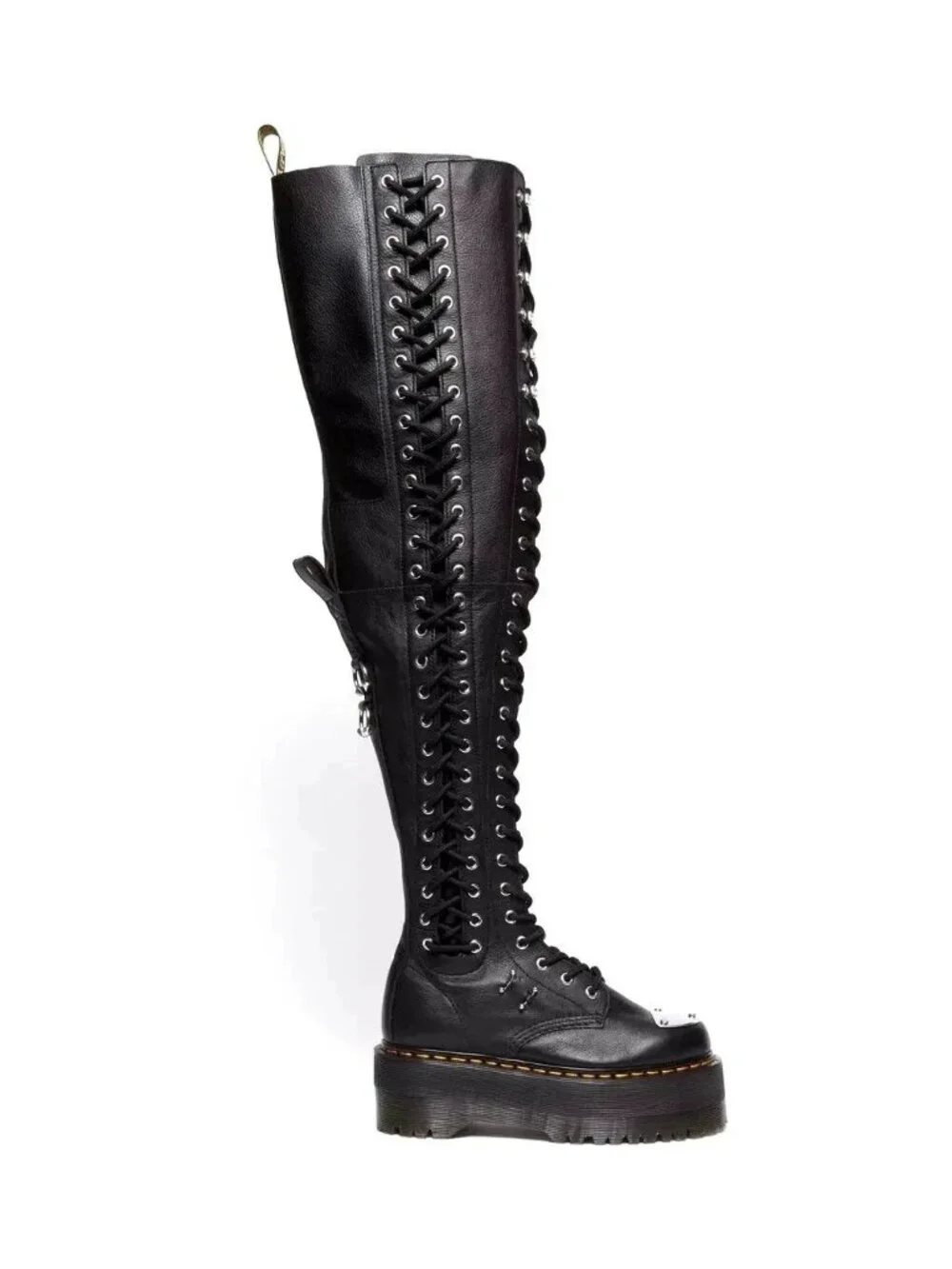 Dr. Martens 28-Eye XTRM Max Virginia Leather Size 6 Thigh High Platform Boots